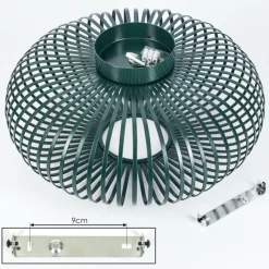 Lampes Industrielles-hofstein Plafonnier Oravi Vert, 1 lumière