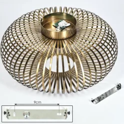 hofstein Plafonnier Oravi Vieux laiton, 1 lumière* Plafonniers