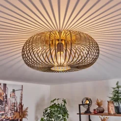 hofstein Plafonnier Oravi Vieux laiton, 1 lumière* Plafonniers