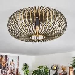 hofstein Plafonnier Oravi Vieux laiton, 1 lumière* Plafonniers