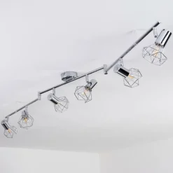 Lampes Vintages & Rétros-hofstein Plafonnier Orebro Chrome, 6 lumières