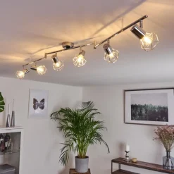 Lampes Vintages & Rétros-hofstein Plafonnier Orebro Chrome, 6 lumières