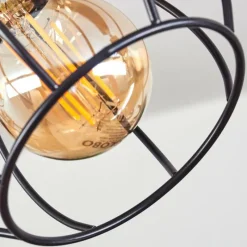 hofstein Plafonnier Orkanger Noir, 3 lumières* Spots Et Projecteurs