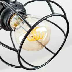 hofstein Plafonnier Orkanger Noir, 1 lumière* Spots Et Projecteurs