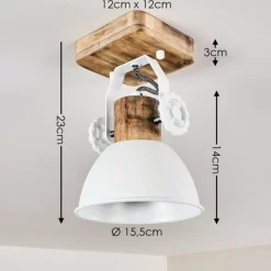 Lampes Vintages & Rétros-hofstein Plafonnier Orny Blanc, 1 lumière