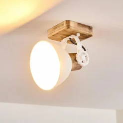 Lampes Vintages & Rétros-hofstein Plafonnier Orny Blanc, 1 lumière