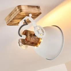 Lampes Vintages & Rétros-hofstein Plafonnier Orny Blanc, 1 lumière