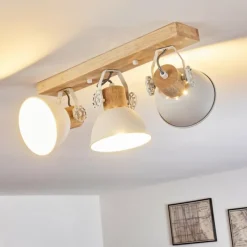 Lampes Vintages & Rétros-hofstein Plafonnier Orny Blanc, 3 lumières