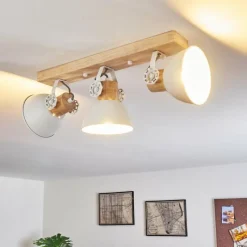 Lampes Vintages & Rétros-hofstein Plafonnier Orny Blanc, 3 lumières