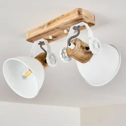 Lampes Vintages & Rétros-hofstein Plafonnier Orny Blanc, 2 lumières