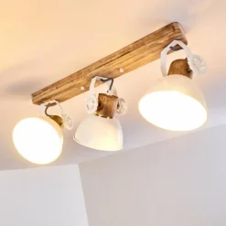 Lampes Vintages & Rétros-hofstein Plafonnier Orny Blanc, 3 lumières