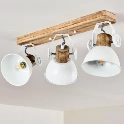 Lampes Vintages & Rétros-hofstein Plafonnier Orny Blanc, 3 lumières