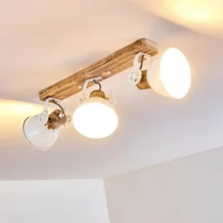 Lampes Vintages & Rétros-hofstein Plafonnier Orny Blanc, 3 lumières