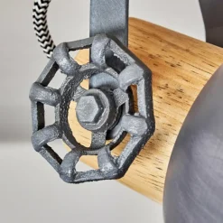 Lampes Vintages & Rétros-hofstein Plafonnier Orny Bois clair, 3 lumières