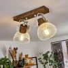 Lampes Industrielles-hofstein Plafonnier Orny Brun, Blanc, 2 lumières