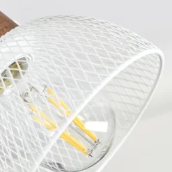 Lampes Industrielles-hofstein Plafonnier Orny Brun, Blanc, 2 lumières