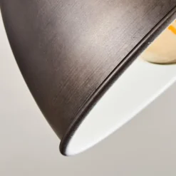 Lampes Industrielles-hofstein Plafonnier Orny Brun, Bois clair, 4 lumières