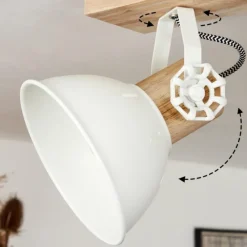 Lampes Vintages & Rétros-hofstein Plafonnier Orny Écru, 4 lumières