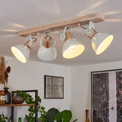 Lampes Vintages & Rétros-hofstein Plafonnier Orny Écru, 4 lumières