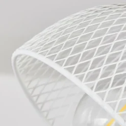 Lampes Industrielles-hofstein Plafonnier Orny Écru, Blanc, 4 lumières