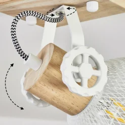 Lampes Industrielles-hofstein Plafonnier Orny Écru, Blanc, 1 lumière