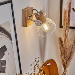 Lampes Industrielles-hofstein Plafonnier Orny Écru, Blanc, 1 lumière