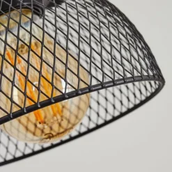 Lampes Industrielles-hofstein Plafonnier Orny Écru, Noir, 1 lumière