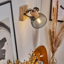 Lampes Industrielles-hofstein Plafonnier Orny Écru, Noir, 1 lumière