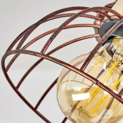 Lampes Industrielles-hofstein Plafonnier Orny Écru, Rouille, 4 lumières