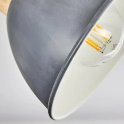 Lampes Vintages & Rétros-hofstein Plafonnier Orny Gris, 2 lumières