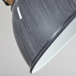 Lampes Industrielles-hofstein Plafonnier Orny Gris, Bois foncé, 4 lumières