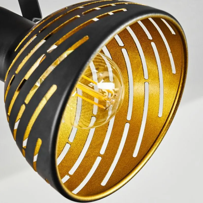 Lampes Dorées-hofstein Plafonnier Osina Brun, Noir, 3 lumières