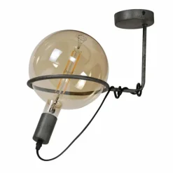 Lampes Vintages & Rétros-hofstein Plafonnier Ostuni Argenté, 1 lumière