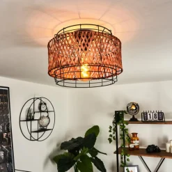 hofstein Plafonnier Otta Noir, 1 lumière