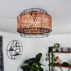 hofstein Plafonnier Otta Noir, 1 lumière