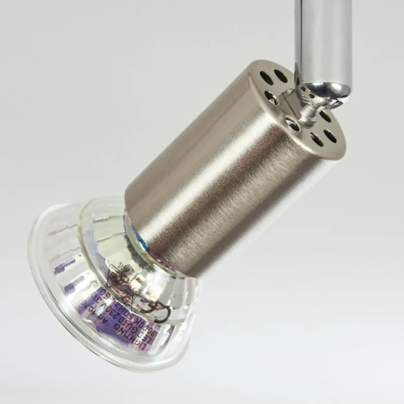 hofstein Plafonnier Oula LED Nickel mat, 1 lumière* Éclairage Led