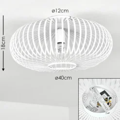 hofstein Plafonnier Ovari Blanc, 1 lumière