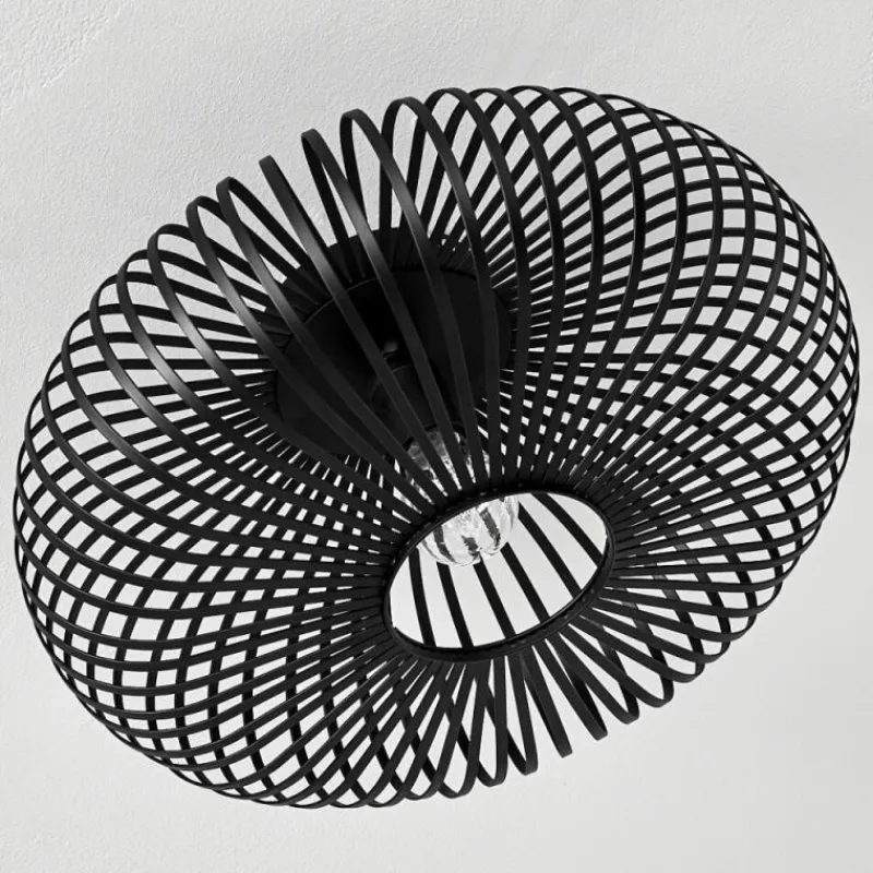 hofstein Plafonnier Ovari Noir, 1 lumière