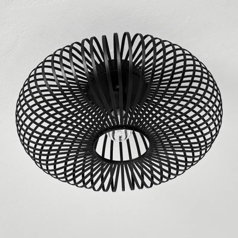 hofstein Plafonnier Ovari Noir, 1 lumière