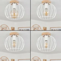 Luminaires Scandinaves-hofstein Plafonnier Pajalta Écru, 1 lumière