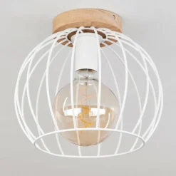 Luminaires Scandinaves-hofstein Plafonnier Pajalta Écru, 1 lumière