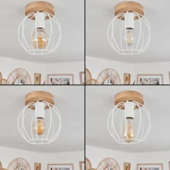 Luminaires Scandinaves-hofstein Plafonnier Pajalta Écru, 1 lumière