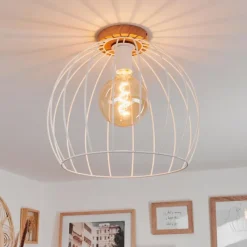 Luminaires Scandinaves-hofstein Plafonnier Pajalta Écru, 1 lumière