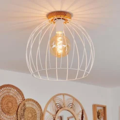 Luminaires Scandinaves-hofstein Plafonnier Pajalta Écru, 1 lumière