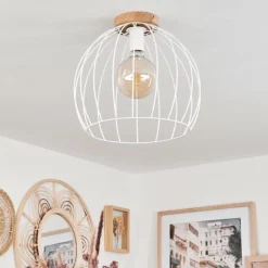 Luminaires Scandinaves-hofstein Plafonnier Pajalta Écru, 1 lumière