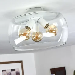 hofstein Plafonnier Palibatz Blanc, 3 lumières