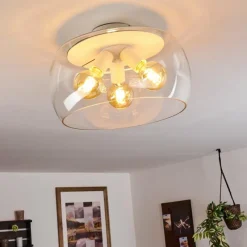 hofstein Plafonnier Palibatz Blanc, 3 lumières