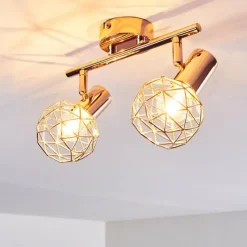 hofstein Plafonnier Palmira Cuivre, 2 lumières