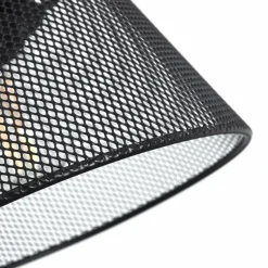 Lampes Industrielles-hofstein Plafonnier Panaguá Bois clair, Noir, 2 lumières