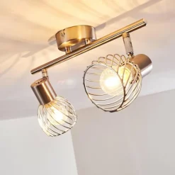 hofstein Plafonnier Parado Nickel mat, 2 lumières